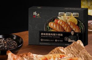 锋味派原味黑猪肉爆汁烤肠