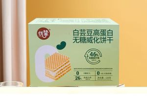 优挚白芸豆高蛋白无糖威化饼干